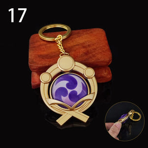 Genshin Impact Vision Keychains