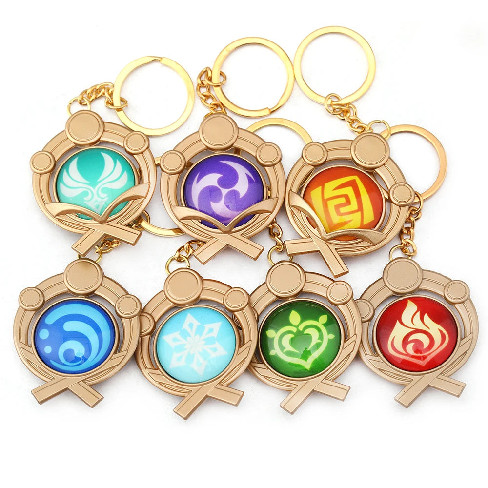 Genshin Impact Vision Keychains