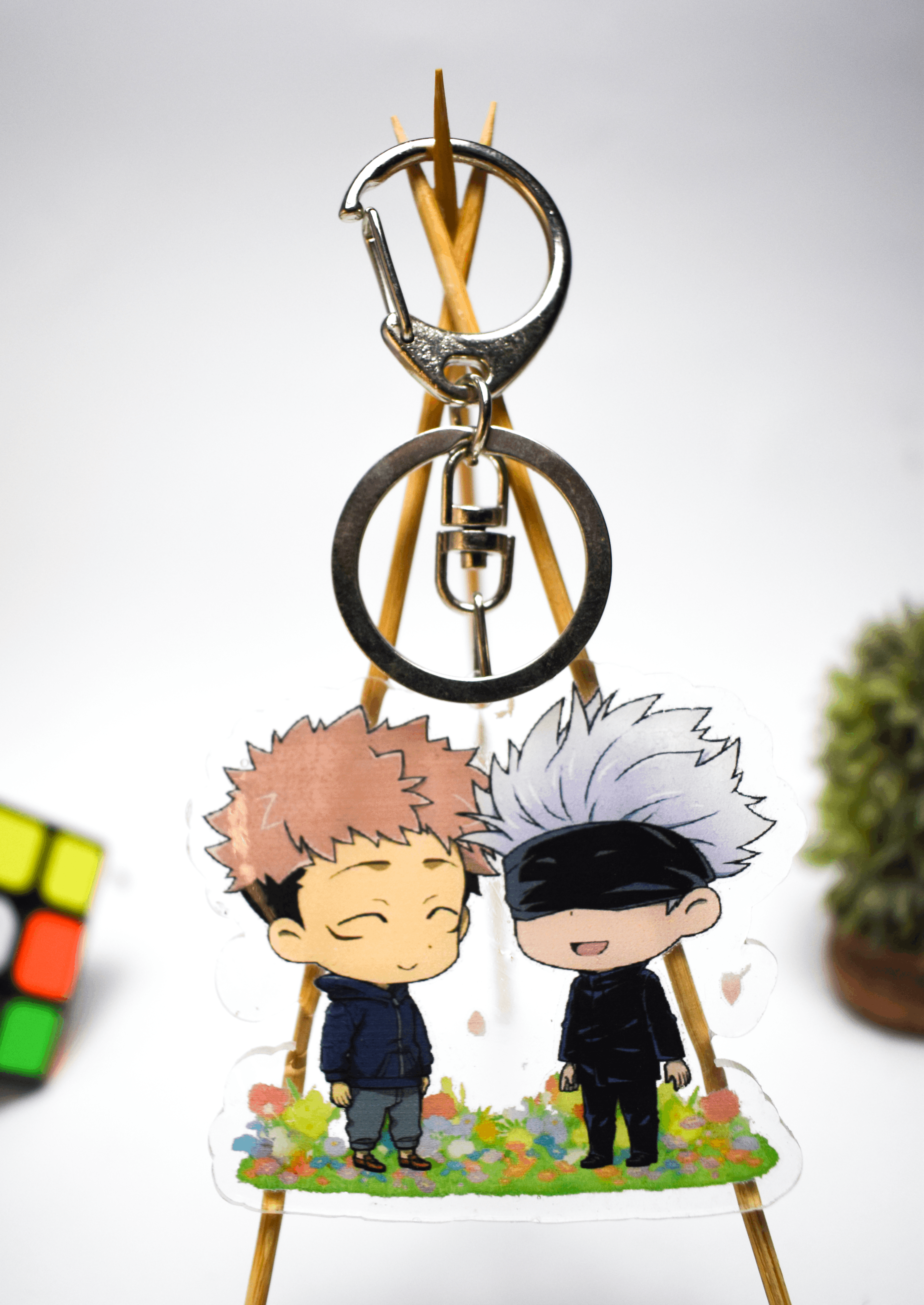 jujutsu kaisen itadori and Gojo Acrylic Charm Keychain
