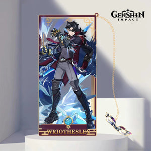 Genshin Impact Characters Metallic Bookmark