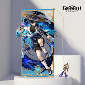 Genshin Impact Characters Metallic Bookmark