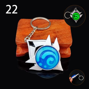 Genshin Impact Vision Keychains