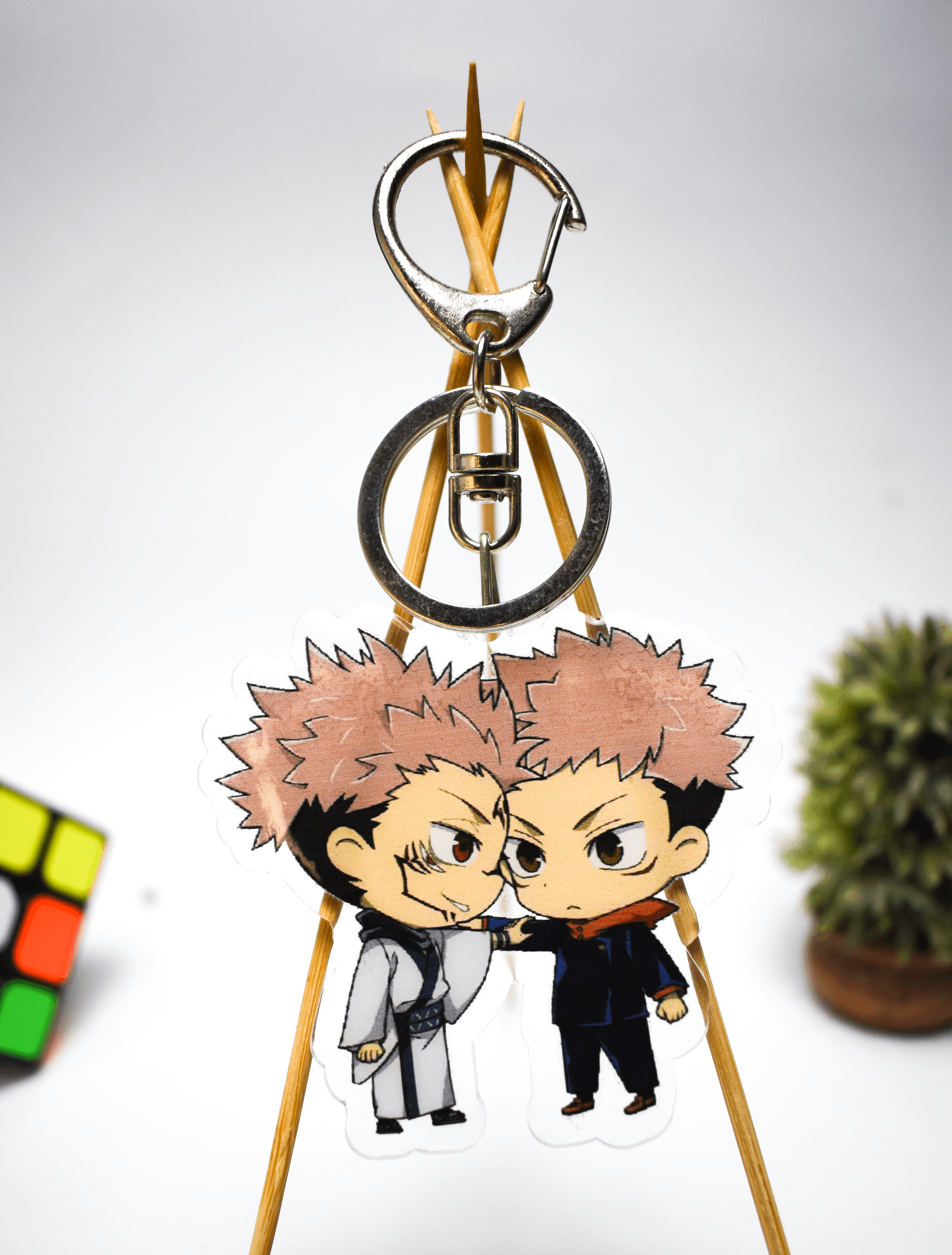 jujutsu kaisen itadori and Sukuna Acrylic Charm Keychain