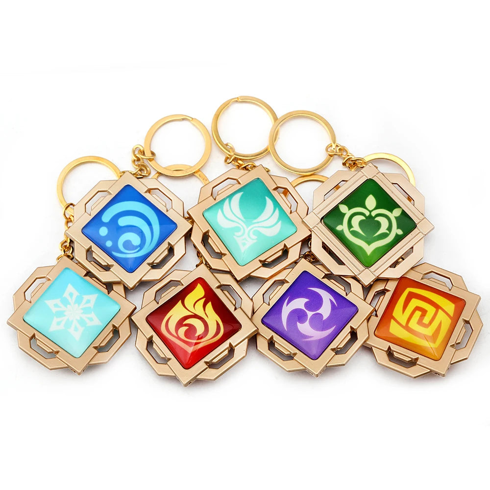Genshin Impact Vision Keychains