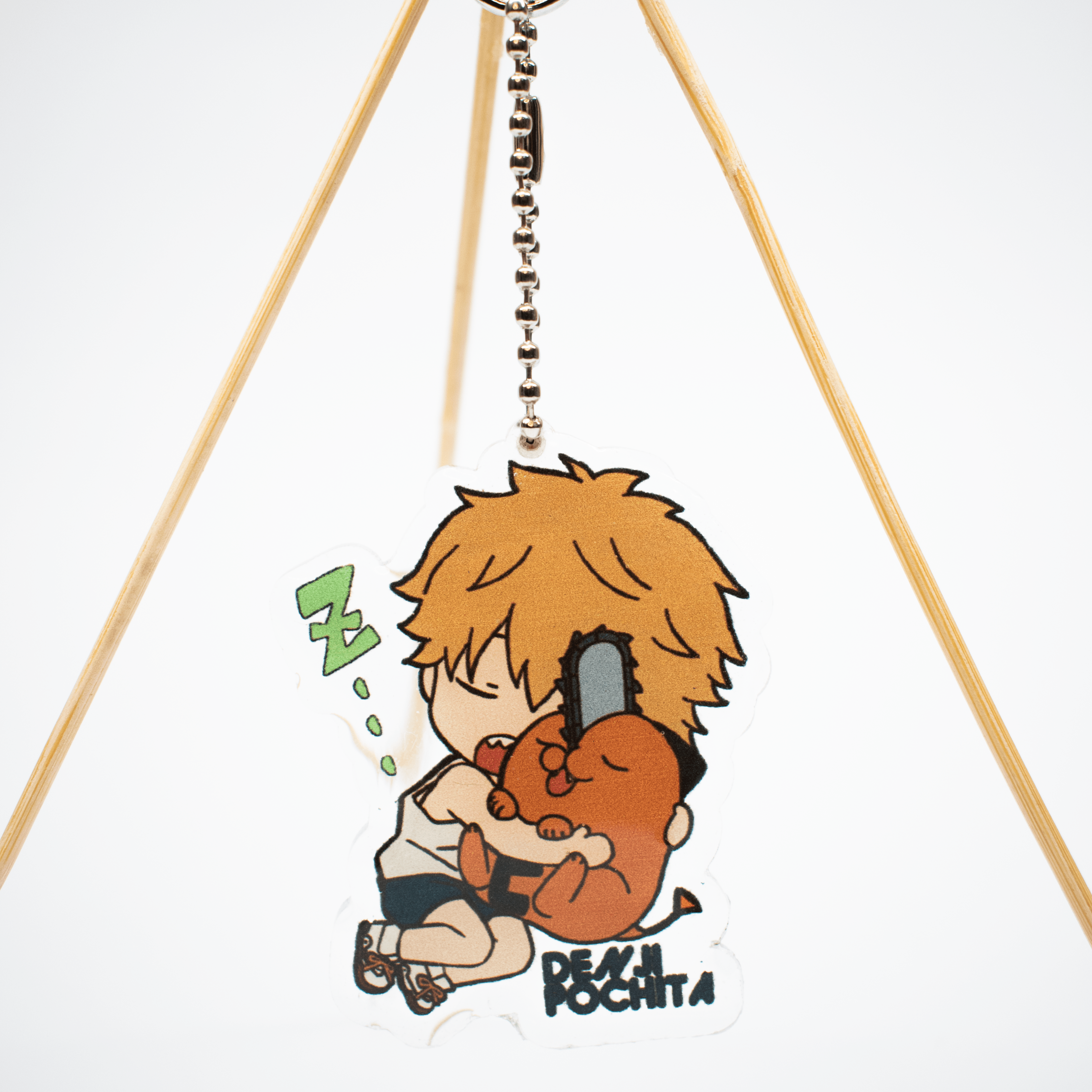 Chainsaw Man Denji And Pochita Acrylic Keychain