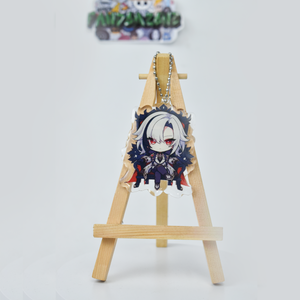 Genshin Impact Fontaine and Sumeru Character keychain ( Navia, Kninch, Furina, Arlecchino, Wriothesley)