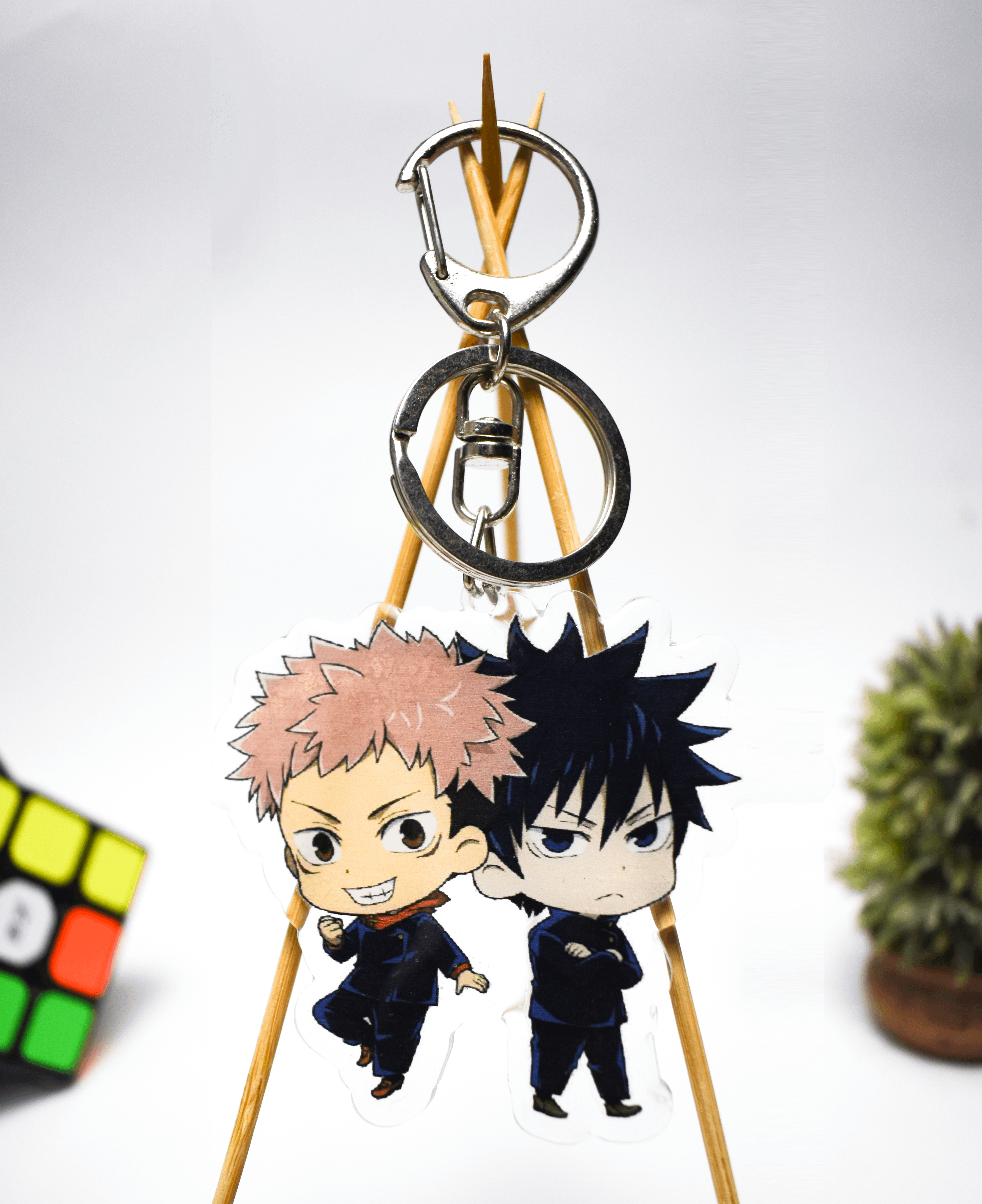 jujutsu kaisen itadori and Fushiguro Acrylic Charm Keychain