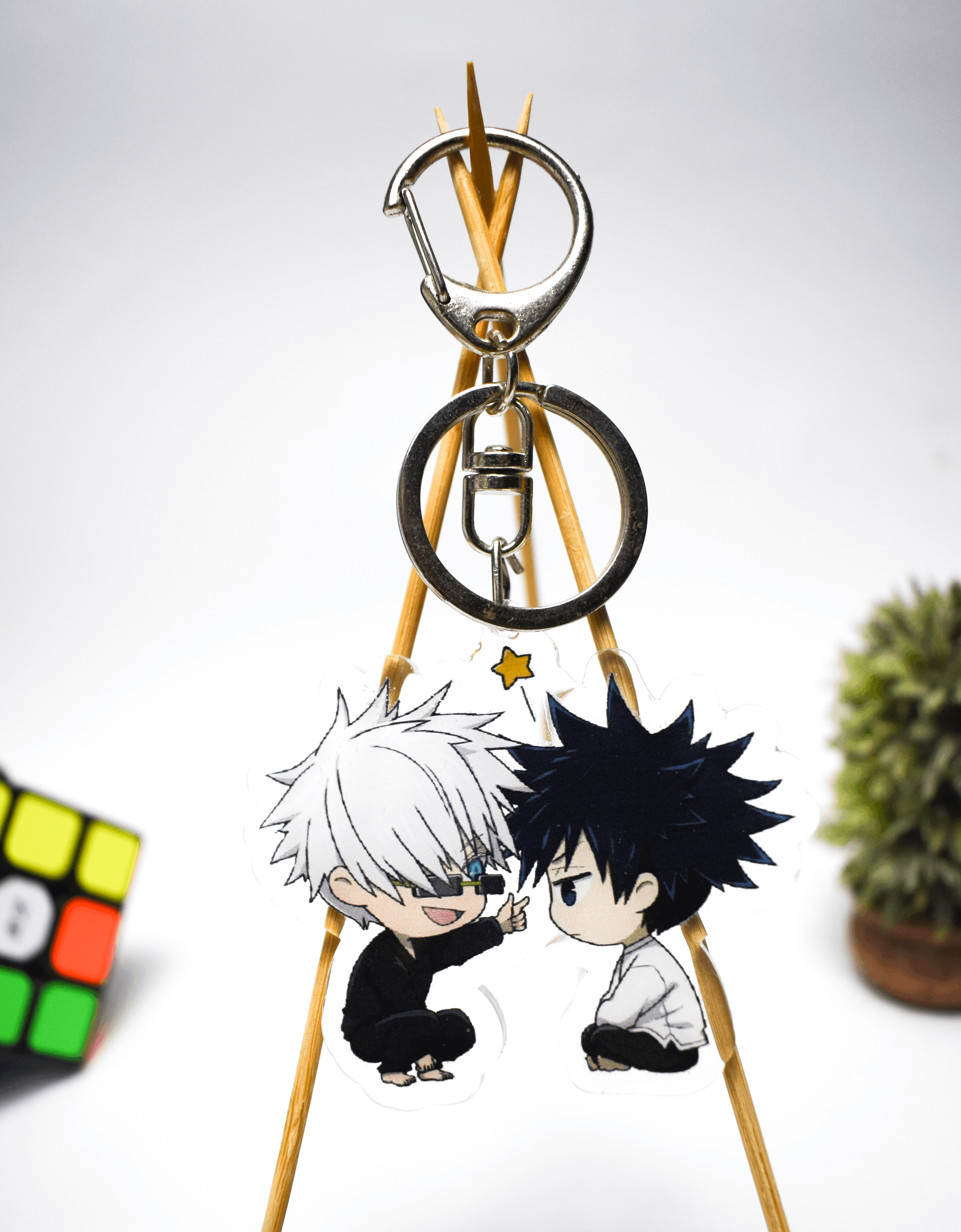 jujutsu kaisen fushiguro and Gojo Acrylic Charm Keychain