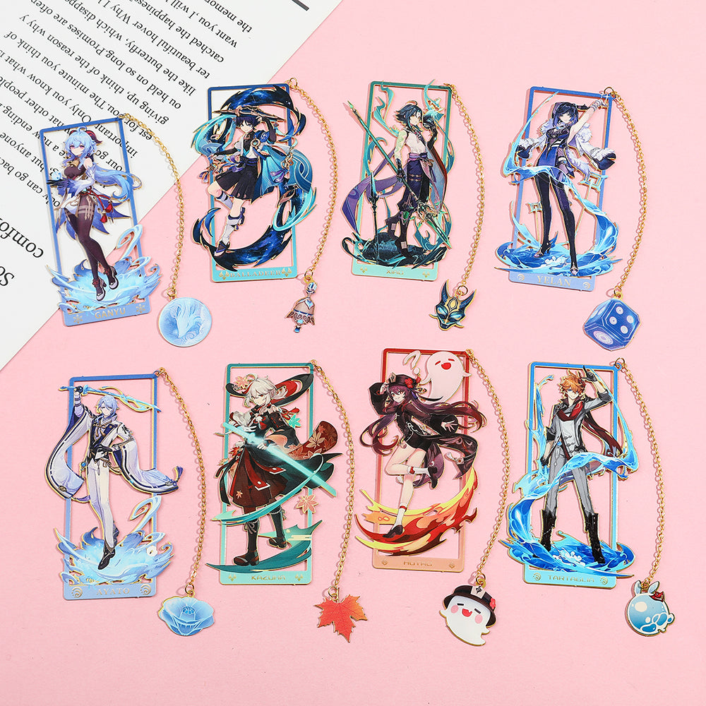 Genshin Impact Characters Metallic Bookmark