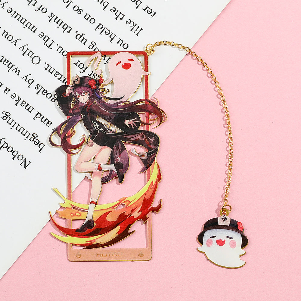 Genshin Impact Characters Metallic Bookmark