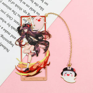 Genshin Impact Characters Metallic Bookmark