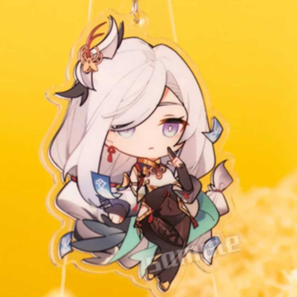 Genshin Impact Character Shenhe Acrylic Keychain