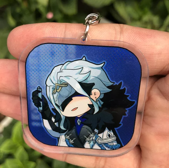 Genshin Impact Character Fatui harbinger Dottore Acrylic Keychain