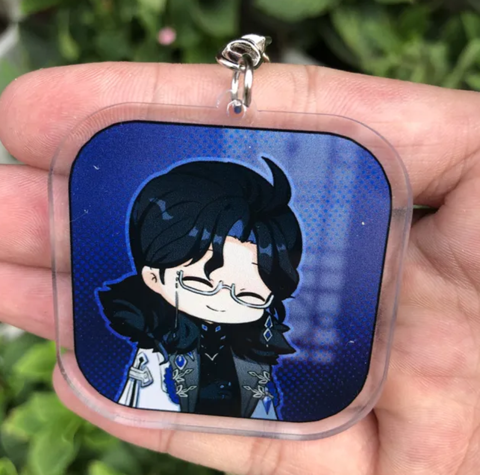 Genshin Impact Character Fatui harbinger Pantalone I Acrylic Keychain