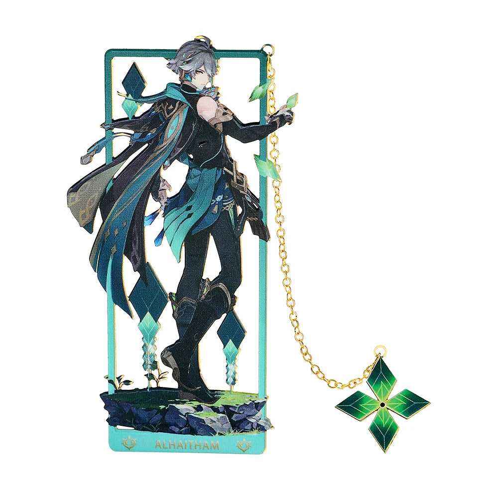 Genshin Impact Characters Metallic Bookmark