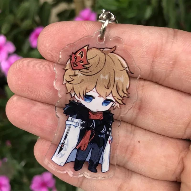Genshin Impact Character Fatui harbinger Childe Acrylic Keychain