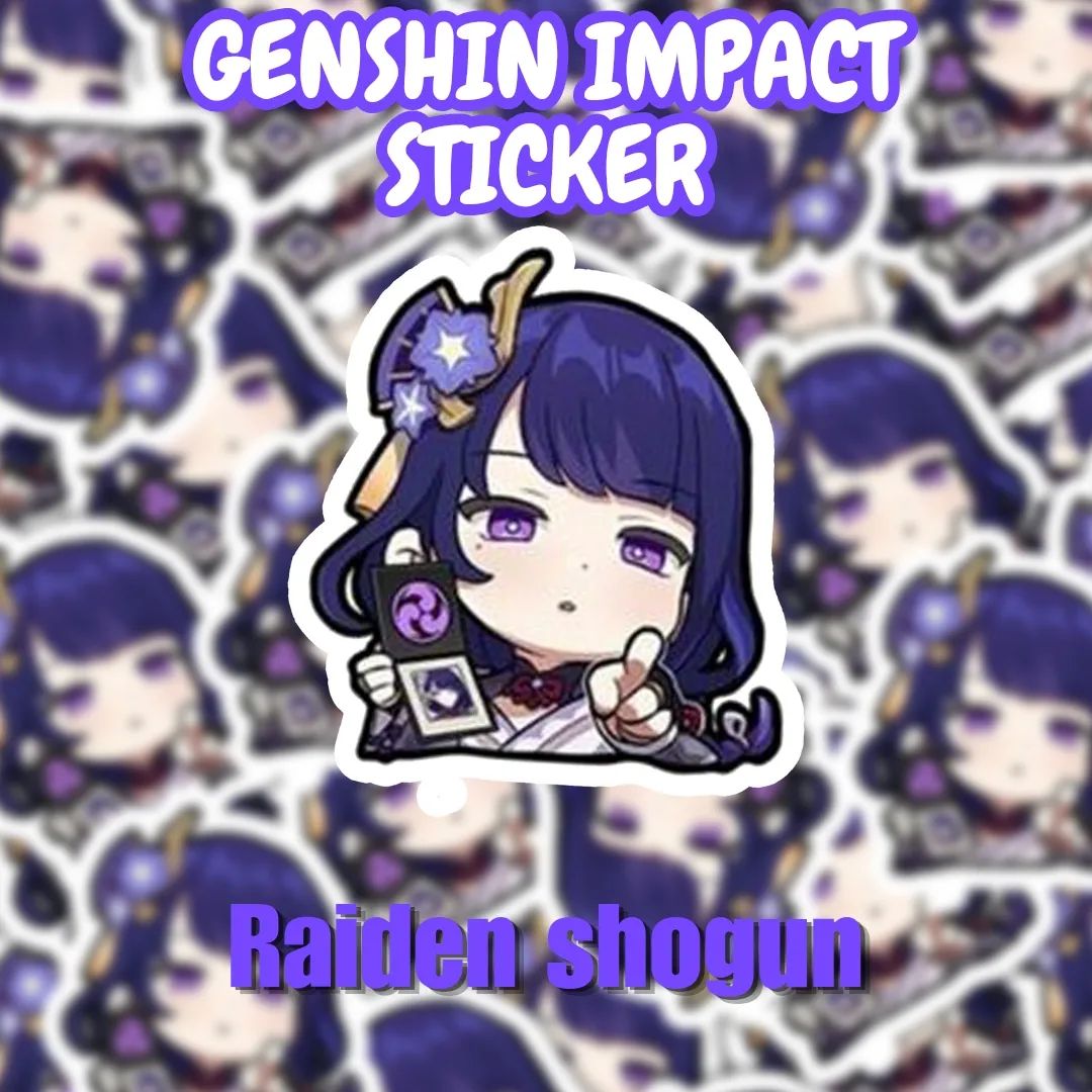 Genshin Impact Raiden shogun I sticker