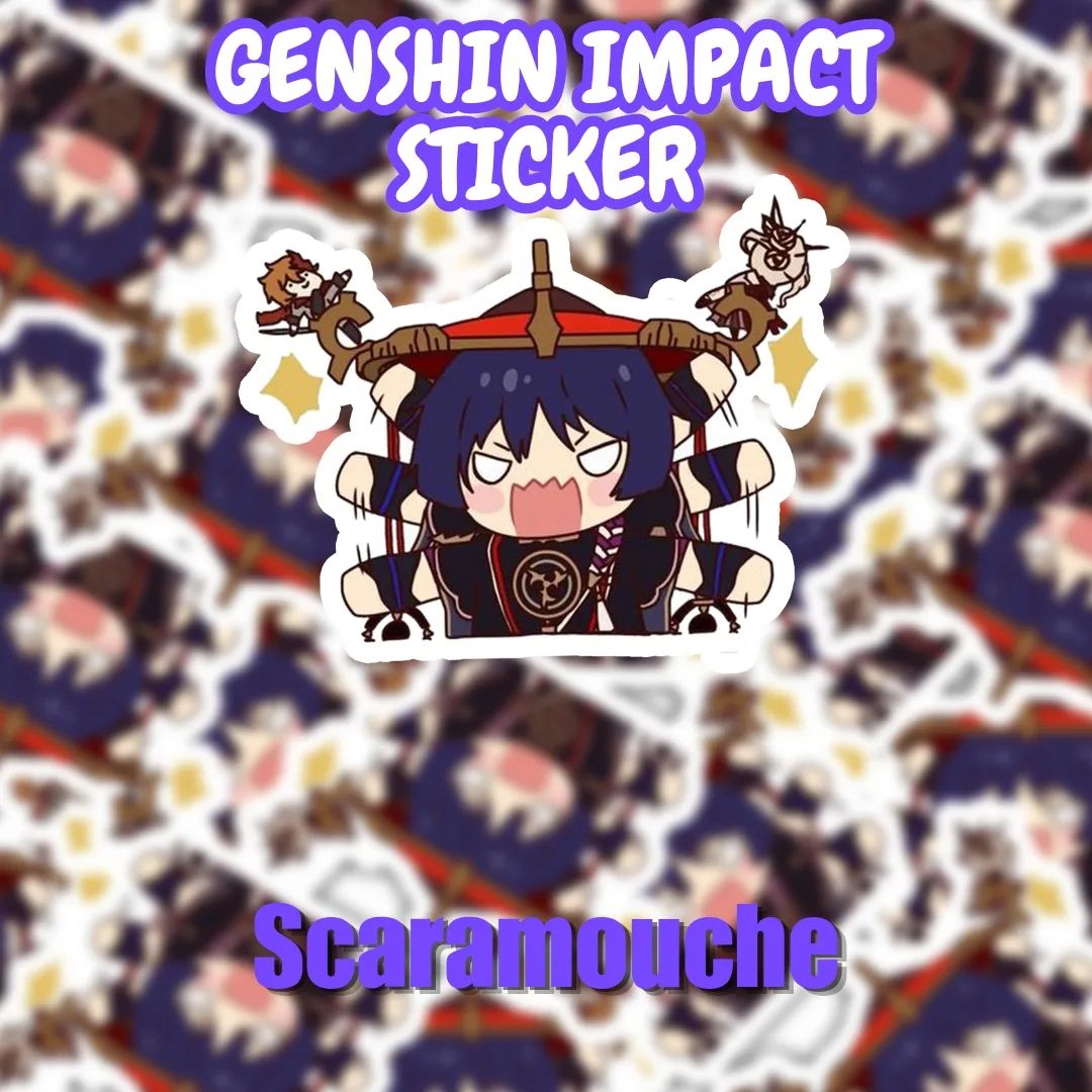 Genshin Impact scaramouche sticker