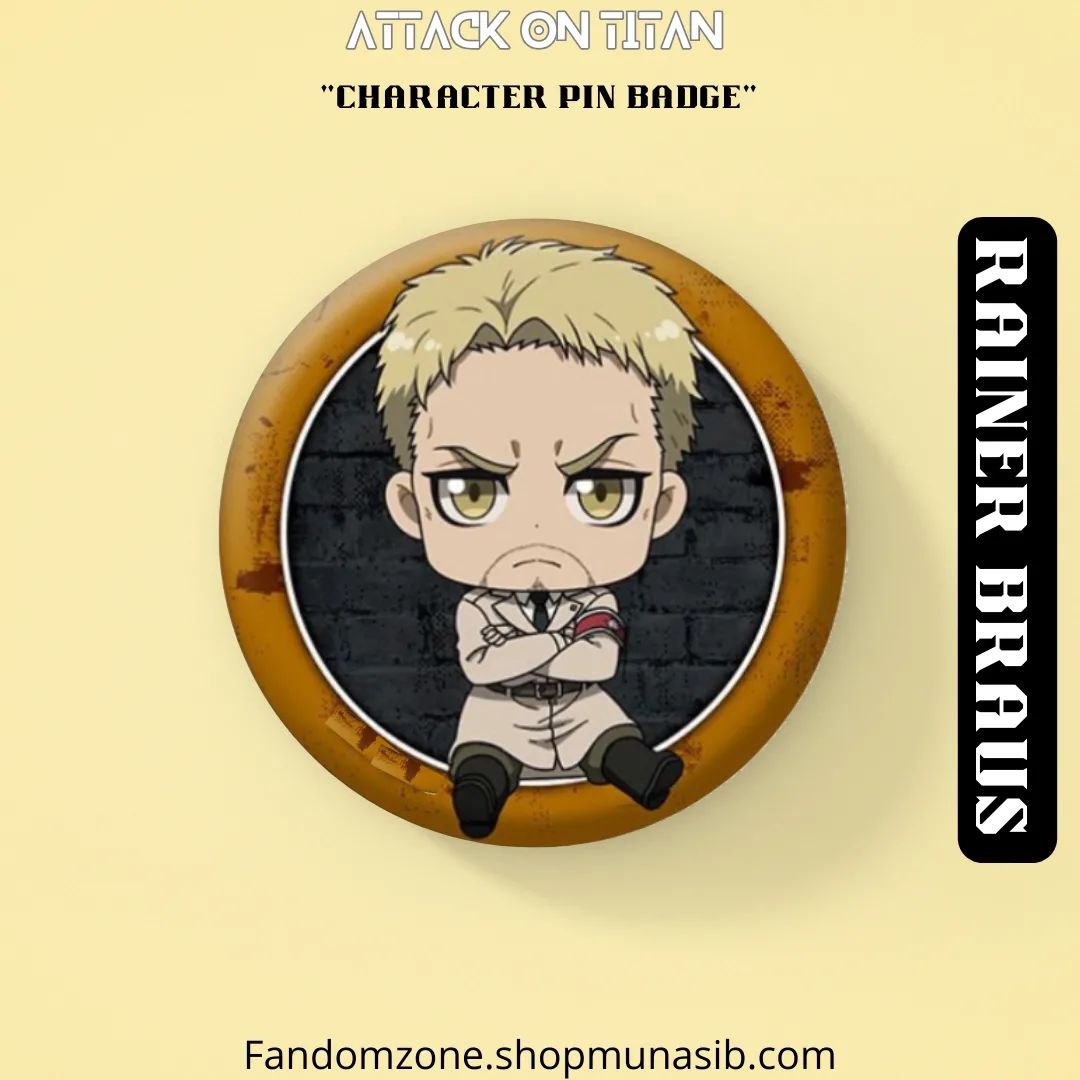 Attack On Titan Character Rainer Braus Pinbadge