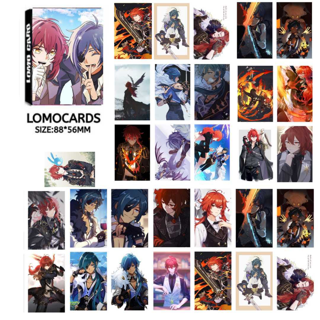 Genshin Impact 1 Lomocards 30Pcs
