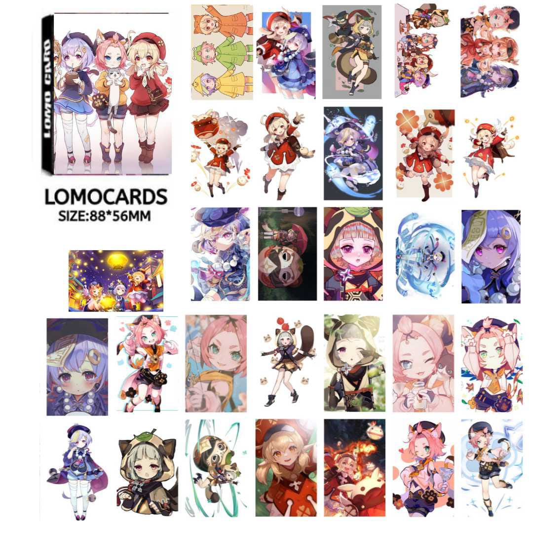 Genshin Impact 2 Lomocards 30Pcs