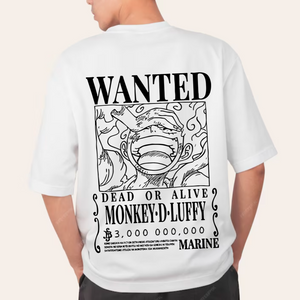 Luffy Wanted Bounty Oversize Tee